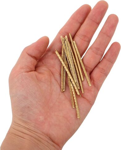 60pcs Brass Fret Wire for Electric Guitar, Thickness Fingerboard Fret Wire Replacement Kit for Guitar Repair, Upgrade, and Maintenance Parts Hardware in Saudi Arabia