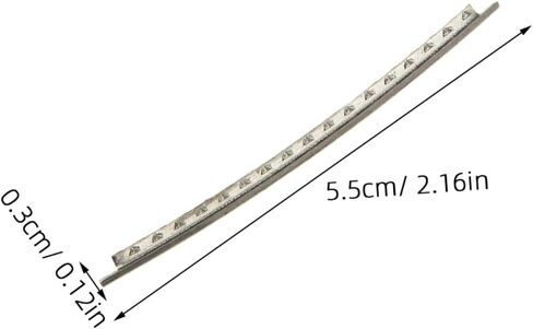 48pcs Electric Guitar Cupronickel Fret Wires 2.2mm Thickness 2 Sets with 24 Frets Each Guitar Fingerboard Repair Replacement Parts for Maintenance in Saudi Arabia