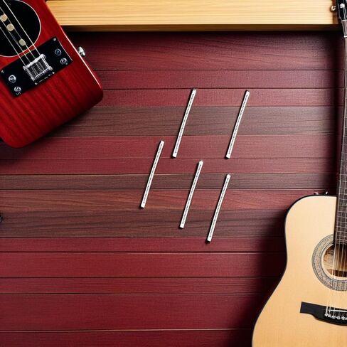 2 Sets 24-fret Guitar Fret Wires 2.9mm Silver Metal Replacement for Electric and Acoustic Guitar Fingerboard Repair Accessories in Saudi Arabia