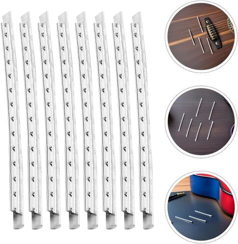 2 Sets 24-fret Guitar Fret Wires 2.9mm Silver Metal Replacement for Electric and Acoustic Guitar Fingerboard Repair Accessories in Saudi Arabia