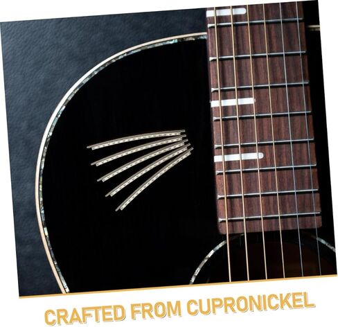Zerodeko 48pcs Cupronickel Electric Guitar Fret Wire Set 2.2mm Thickness Replacement Fingerboard Wire for Guitar and Bass Fretboard Repair Accessories in Saudi Arabia