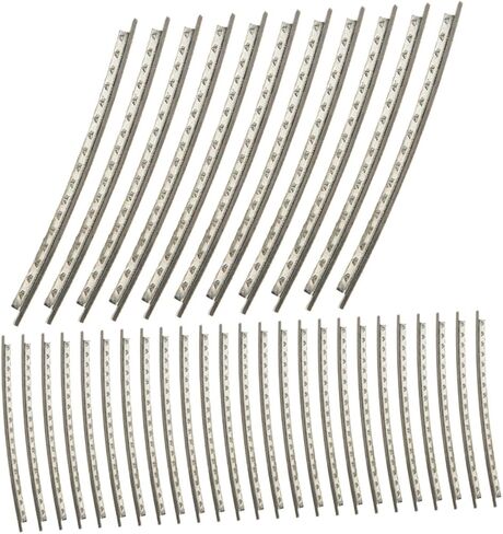 Totority 48pcs Cupronickel Fret Wires 2.2mm Thickness Electric Guitar Fretboard Replacement Wire Kit for Fingerboard Repair, 2 Sets of 24 Frets Suitable for Electric Guitar Maintenance in Saudi Arabia