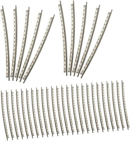 48pcs Cupronickel Electric Guitar Fret Wire 2.2mm Fingerboard Replacement Kit 2 Sets with 24 Frets Each for Guitar and Bass Repair Accessories in Saudi Arabia