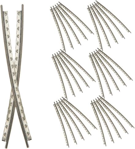 Toyvian 48pcs Electric Guitar Cupronickel Fret Wire 2.2mm Thickness 24 Frets Per Set 2 Sets for Guitar Fingerboard Repair Replacement Accessories in Saudi Arabia
