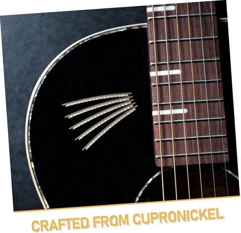 Toyvian 48pcs Electric Guitar Cupronickel Fret Wire 2.2mm Thickness 24 Frets Per Set 2 Sets for Guitar Fingerboard Repair Replacement Accessories in Saudi Arabia