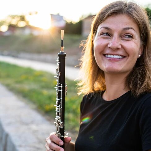 Luxshiny 2pcs Natural Oboe Reeds Lightweight Copper Reed Instrument Accessories for Students Beginners Oboe Playing Tool Replacement for Woodwind Instruments in Kuwait