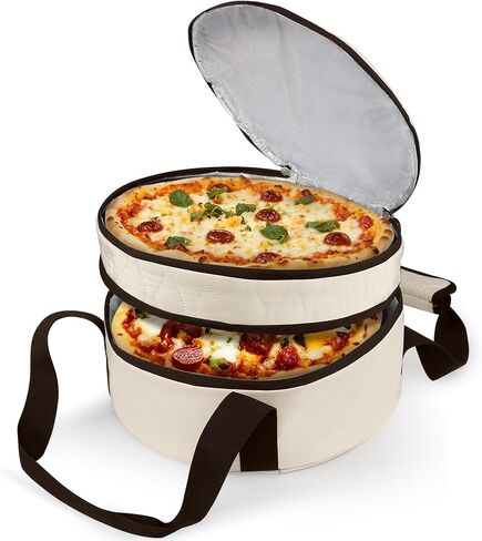 Trunab Round Double Insulated Casserole Carrier, Pie Carriers for Transport, Casserole Dish Carrier Bag for Hot or Cold Food, Wavy Texture, for Camping, Picnics, Party in Saudi Arabia