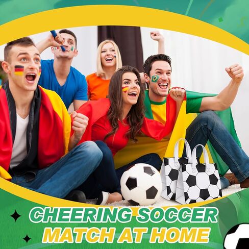 Kacctyen 50 Pcs Soccer Insulated Bags for Food Delivery, Thermal Grocery Take Away Bags for Pizza, Cookie, Cold and Hot Food, Insulated Tote for Soccer Senior Night, Sport Party, 9.5 x 9.5 x 6 in in Saudi Arabia