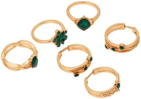 فيفيان وقرص مضغوط ، خواتم زركونيا مكعب مكتنزة ، مجموعة من الخواتم المفصلية غير القابلة للتكديس غير القابلة للتكديس ، حلقات مفصلية غير قابلة للتكديس. in Kuwait