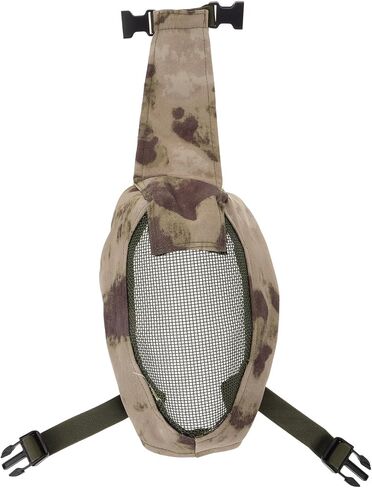 Housoutil Full Face Fencing Mask Metal Mesh Breathable Protective Outdoor Training Face Guard for Adult Sports in Saudi Arabia