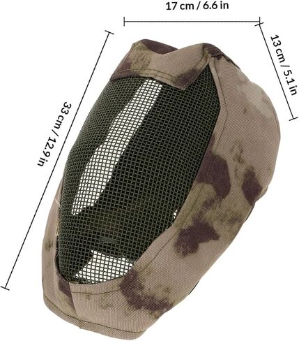 Housoutil Full Face Fencing Mask Metal Mesh Breathable Protective Outdoor Training Face Guard for Adult Sports in Saudi Arabia