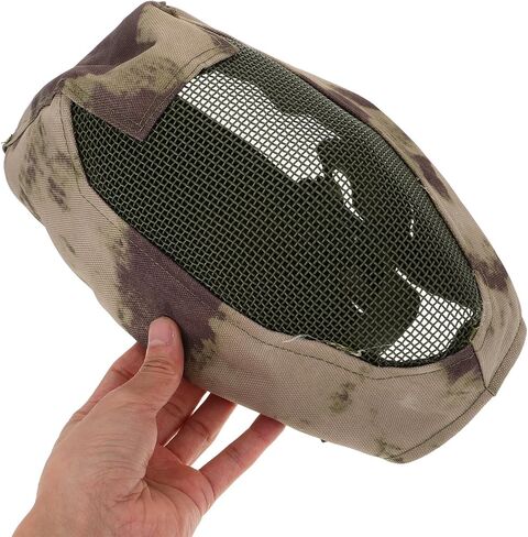 Housoutil Full Face Fencing Mask Metal Mesh Breathable Protective Outdoor Training Face Guard for Adult Sports in Saudi Arabia