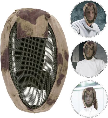 Full Face Fencing Mask Protective Metal Mesh Cover -Resistant Guard Fencing Accessory Breathable Sports Face Mask in Saudi Arabia