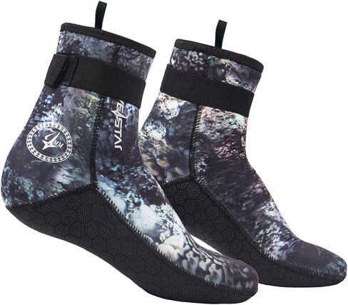 DIVESTAR 7mm/5mm Neoprene Diving Socks for Men Women,Anti-Slip Wetsuit Socks Beach Booties for Water Sports in Kuwait
