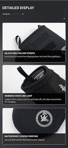 DIVESTAR 7mm/5mm Neoprene Diving Socks for Men Women,Anti-Slip Wetsuit Socks Beach Booties for Water Sports in Saudi Arabia