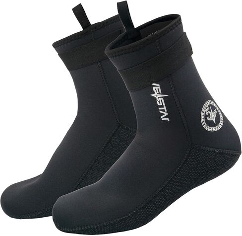 DIVESTAR 7mm/5mm Neoprene Diving Socks for Men Women,Anti-Slip Wetsuit Socks Beach Booties for Water Sports in Saudi Arabia