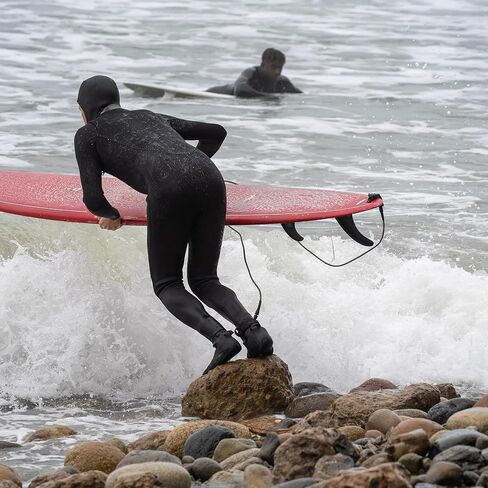 Ho Stevie! 3mm Surfing Wetsuit Booties - Warm, Comfortable, Durable, Grippy Surf Boots - Thermal Lining + GBS Seams in Kuwait