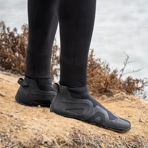 Ho Stevie! 3mm Surfing Wetsuit Booties - Warm, Comfortable, Durable, Grippy Surf Boots - Thermal Lining + GBS Seams in Kuwait
