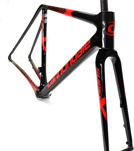 Cannondale 2018 SuperX إطار قرص كربون وشوكة 61 سم أسود / أحمر C17098M1061 in Saudi Arabia