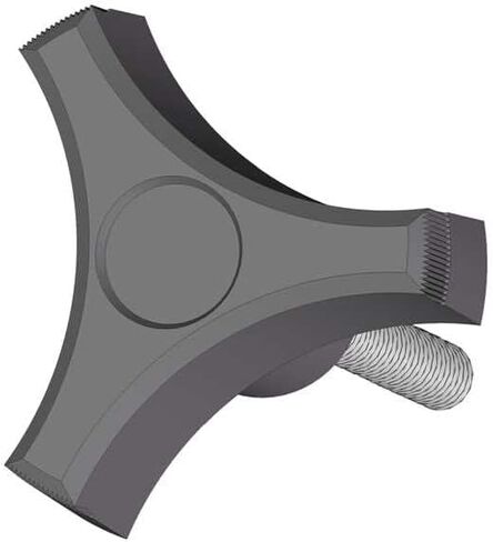 Three Prong Knob, 1, 1/4-20, 2 in in Saudi Arabia