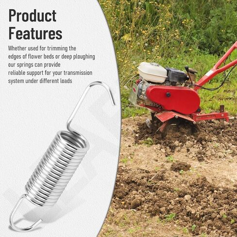 2 Pcs 1908156 Tiller Clutch Spring/Extension Spring Compatible with Troy-Bilt MTD 12068, 12069, 12070, 12071, 590-536-195, 590-536-304, 590-536-372 Models, Replaces 2163 GW-2163 GW-1908156 in Kuwait