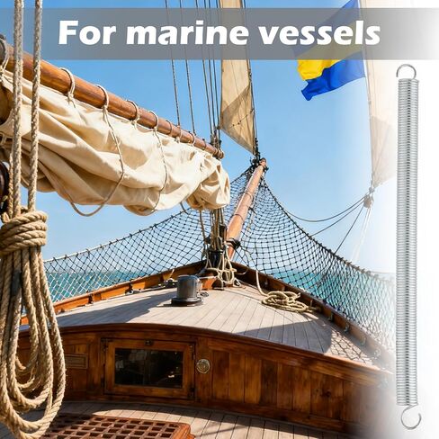 6 قطع زنبركات تمديد، 3/8 × 6-1/2 بوصة نوابض شد من الفولاذ المقاوم للصدأ مع نهايات خطاف، نوابض تمديد بناء 0.047 بوصة لإصلاح الآلات الصناعية in Kuwait