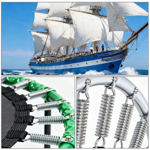 6 قطع زنبركات تمديد، 3/8 × 6-1/2 بوصة نوابض شد من الفولاذ المقاوم للصدأ مع نهايات خطاف، نوابض تمديد بناء 0.047 بوصة لإصلاح الآلات الصناعية in Kuwait