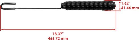 Caltric Lift Extension Spring with Screw Compatible with John Deere X320 X324 X340 X360 X500 M152779 in Kuwait