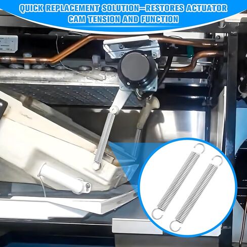 4H3473-01 Extension Spring 2-Pack for Actuator Cam – Constant Tension Output, High Resilience – Replacement for IM-500SAA & IM240 Series Ice Machine Models – Stainless Steel, Easy Install in Kuwait