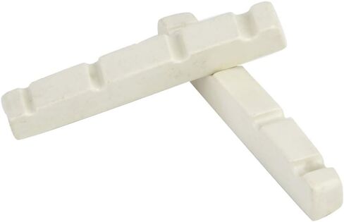Drfeify Lightweight Plastic Bass Guitar Nut for Convenient Carrying, 2 Pcs Enhance Sound Quality and Volume, for Bass Guitar Enthusiasts (ZE-1005 44 * 5.8 * 8MM) in Saudi Arabia