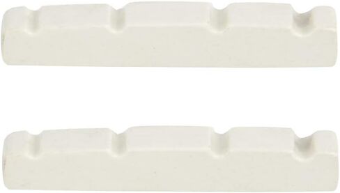 Drfeify Lightweight Plastic Bass Guitar Nut for Convenient Carrying, 2 Pcs Enhance Sound Quality and Volume, for Bass Guitar Enthusiasts (ZE-1005 44 * 5.8 * 8MM) in Saudi Arabia