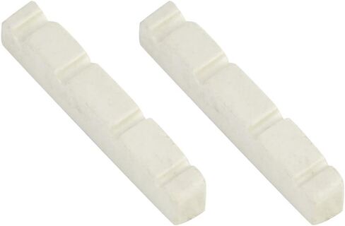 Drfeify Lightweight Plastic Bass Guitar Nut for Convenient Carrying, 2 Pcs Enhance Sound Quality and Volume, for Bass Guitar Enthusiasts (ZE-1005 44 * 5.8 * 8MM) in Saudi Arabia