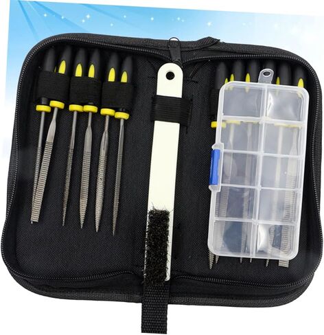 Uonlytech 15pcs Woodworking File Set High Durability Wood Carving Tools Anti-slip Handle for Woodworking File Rasp File in Saudi Arabia
