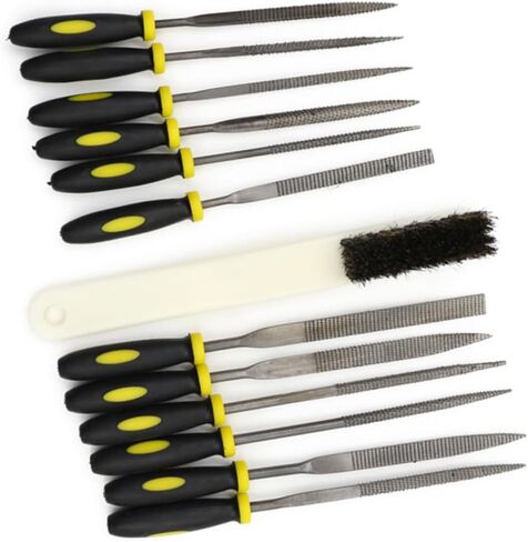 Uonlytech 15pcs Woodworking File Set High Durability Wood Carving Tools Anti-slip Handle for Woodworking File Rasp File in Saudi Arabia