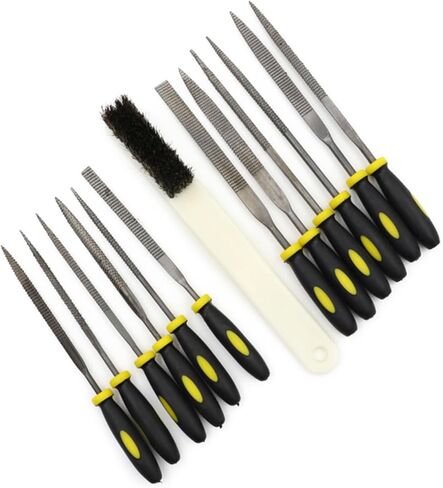 Uonlytech 15pcs Woodworking File Set High Durability Wood Carving Tools Anti-slip Handle for Woodworking File Rasp File in Saudi Arabia