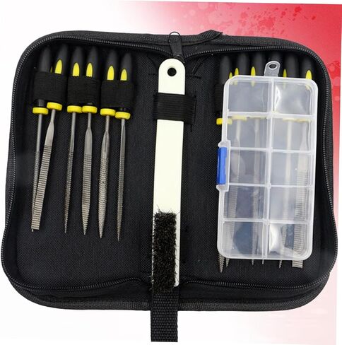 Uonlytech 15pcs Woodworking File Set High Durability Wood Carving Tools Anti-slip Handle for Woodworking File Rasp File in Saudi Arabia