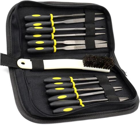 Uonlytech 15pcs Woodworking File Set High Durability Wood Carving Tools Anti-slip Handle for Woodworking File Rasp File in Saudi Arabia