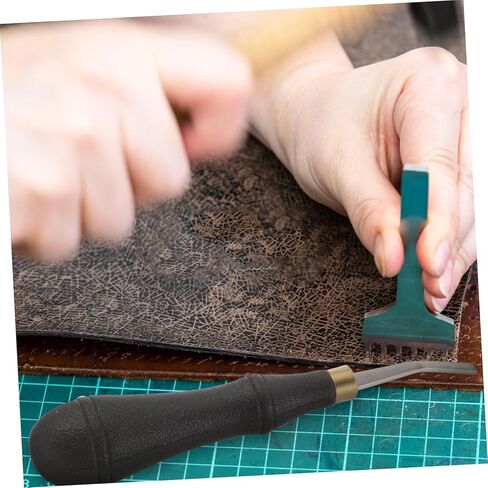 DOITOOL Stainless Steel Flat File for Leather Beveling Hand File with Comfortable Grip Polishing Tool for Projects and Crafting Needs in Saudi Arabia