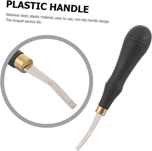DOITOOL Stainless Steel Flat File for Leather Beveling Hand File with Comfortable Grip Polishing Tool for Projects and Crafting Needs in Saudi Arabia