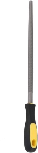 Rat Tail File, 12in Round Mill Steel File with Ergonomic Handle, Premium Durability Construction for Metal Projects (12-inch fine-Tooth Round File with Handle) in Saudi Arabia