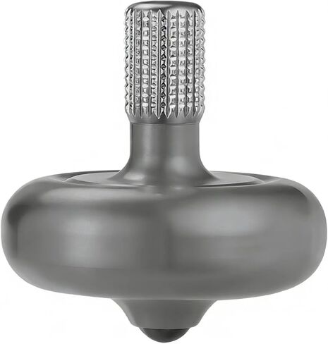 قمة غزل التيتانيوم الثمينة ، تدور لفترة طويلة تتجاوز 10 دقائق ، توازن مثالي ، لعبة مكتب الحركية المعدنية مصنوعة جيدا ، مقاومة المقاومة المقاومة للارتداء لا الصدأ (الفضة) in Kuwait