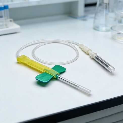 إبر جمع الدم إبرة الفراشة 21 إبرة معقمة مغلفة بشكل فردي - 50 قطعة in Kuwait