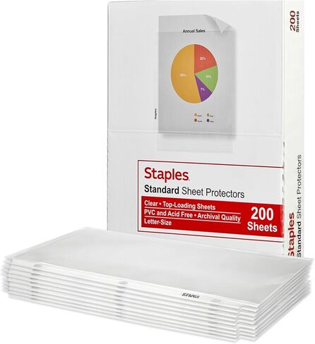 Top Loading 2.4 Mil Clear Sheet Protectors, 200 Count. in Saudi Arabia