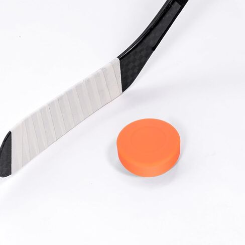 4pcs Orange Hockey Training Puck, Official Size, PVC, Rubber, Set of 4, Orange in Saudi Arabia