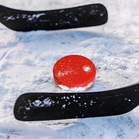 Foam Ice Hockey Pucks Ice Hockey Pucks for Practicing Red Black Hockey Pucks for Practicing and Classic Training in Kuwait