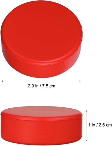 Foam Ice Hockey Pucks Ice Hockey Pucks for Practicing Red Black Hockey Pucks for Practicing and Classic Training in Kuwait