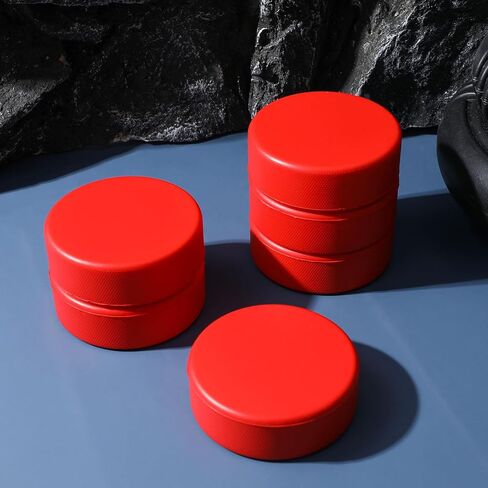 Foam Ice Hockey Pucks Ice Hockey Pucks for Practicing Red Black Hockey Pucks for Practicing and Classic Training in Kuwait