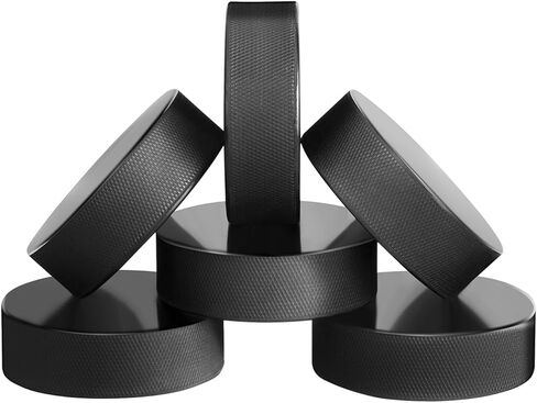 Ice Hockey Pucks for NHL-Regulation - 6oz, 3" Diameter x 1" Thick - 6-Pack Practice Pucks for Training & Games in Kuwait