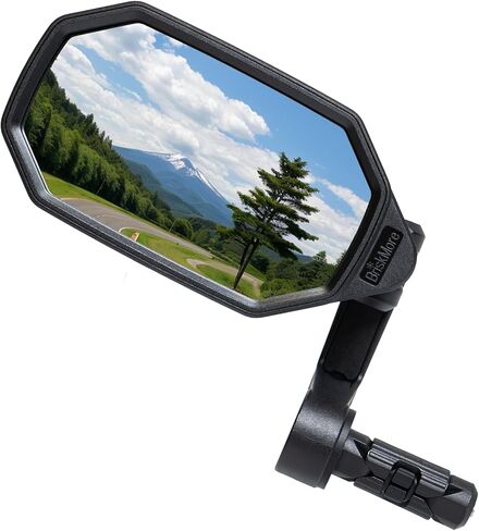 مرايا نهاية الدراجة، عدسة زجاجية محدبة عالية الوضوح للدراجة الكهربائية سكوتر، مقاومة للخدش، مرآة رؤية خلفية آمنة للدراجة الإلكترونية للجانب الأيسر BT-022L in Kuwait