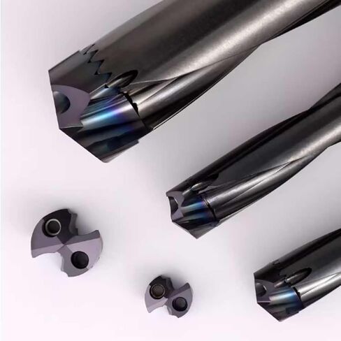 Tungsten Steel Carbide Drilling Insert Saber-Toothed Drill Bit Deep Hole Drilling Tool Holder with Double Hole Internal Cooling (GHZG01-20.6-21.5-5.0D-S25) in Saudi Arabia